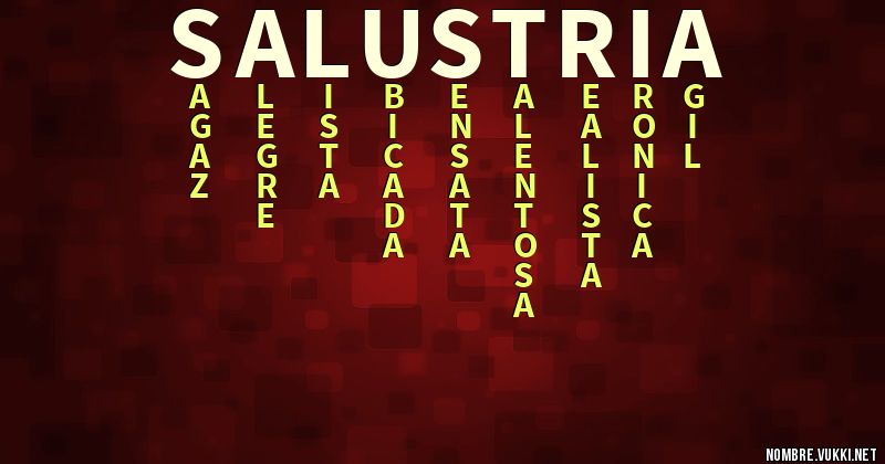 Acróstico salustria