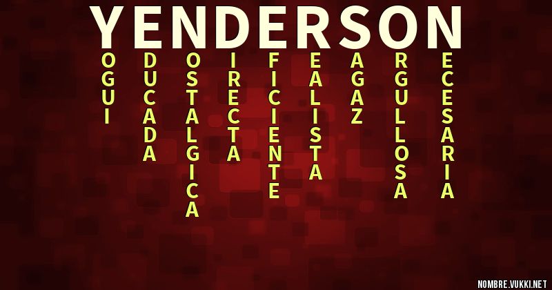 Acróstico yenderson