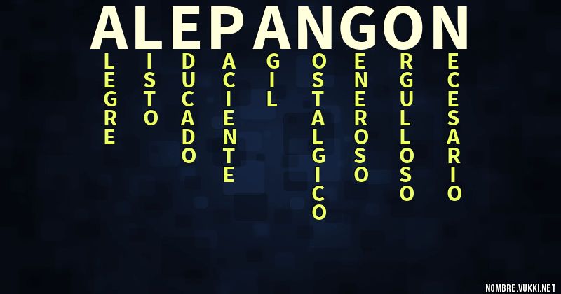 Acróstico alepangon