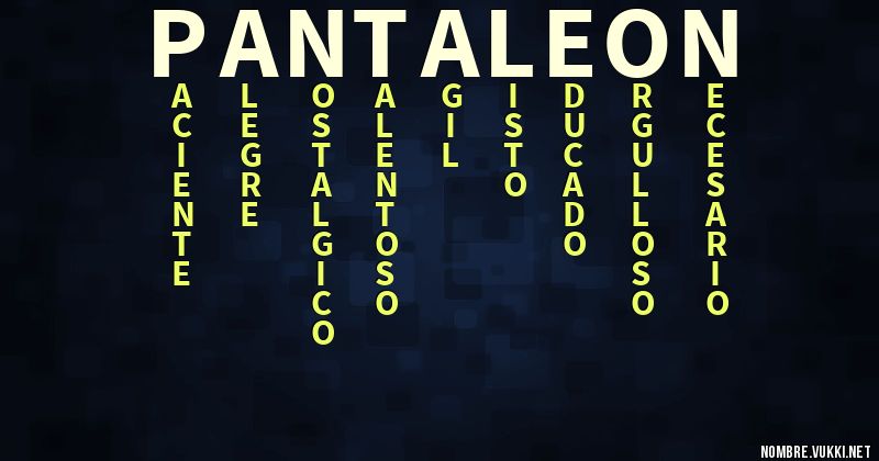 Acróstico pantaleón