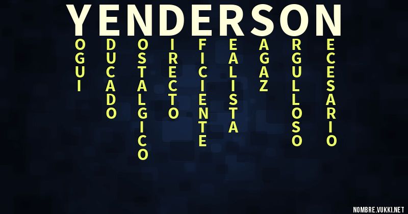Acróstico yenderson