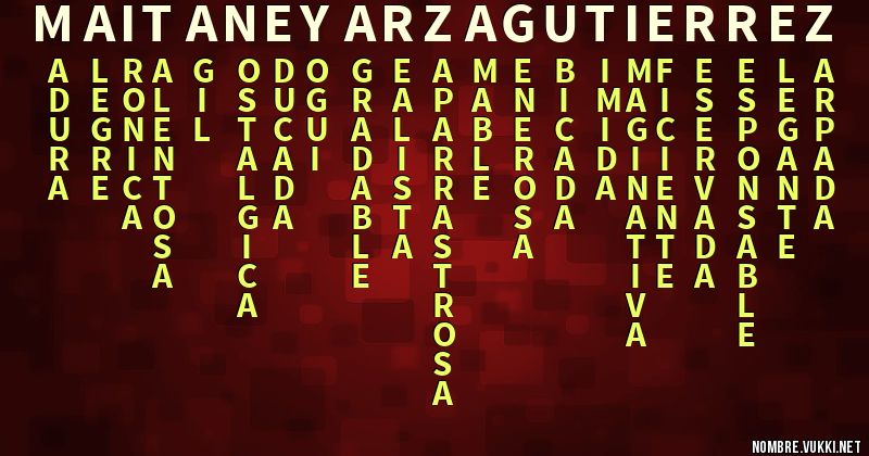 Acróstico maitane yarza gutierrez