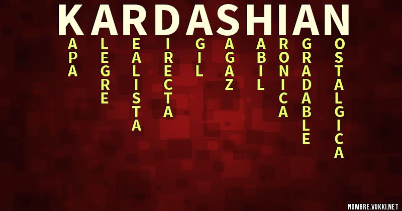 Acróstico kardashian