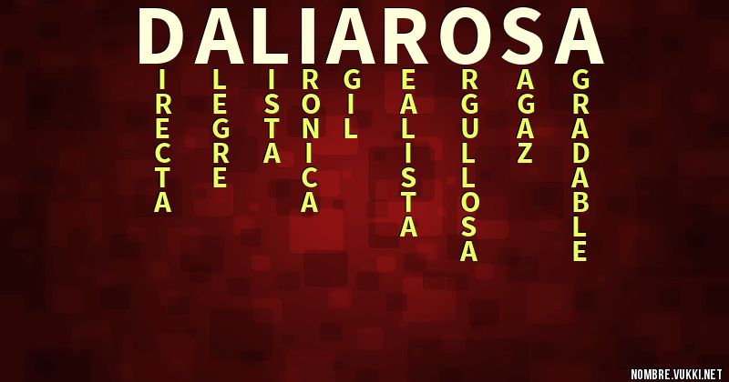 Acróstico dalia rosa