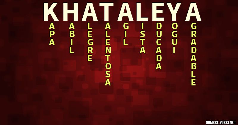 Acróstico khataleya