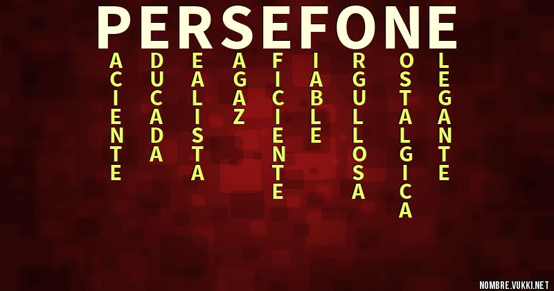 Acróstico perséfone