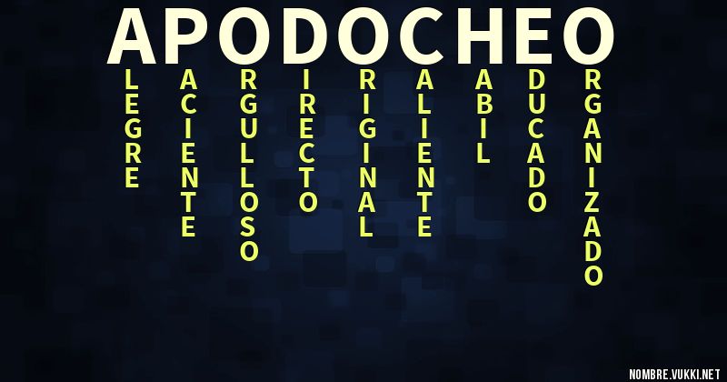 Acróstico apodo cheo