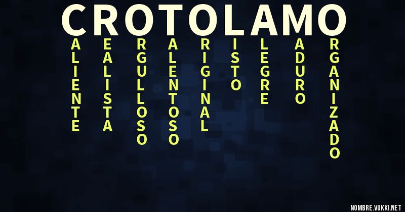 Acróstico crotolamo