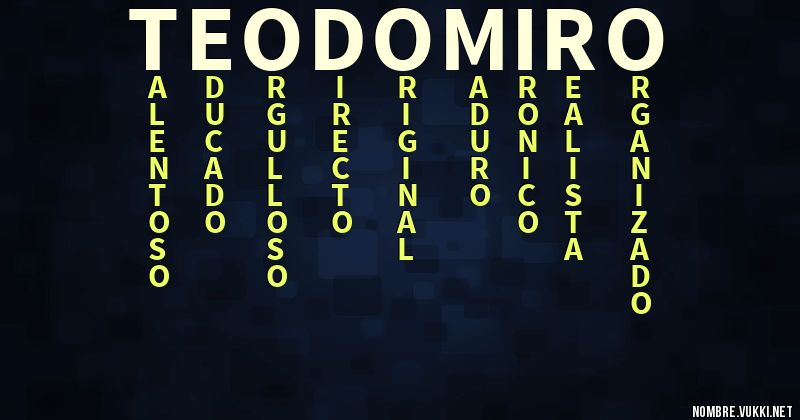 Acróstico teodomiro