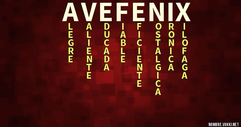 Acróstico ave fénix