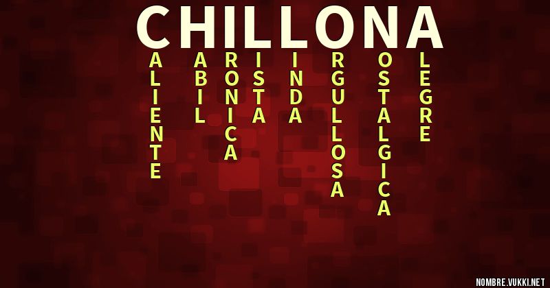 Acróstico chillona
