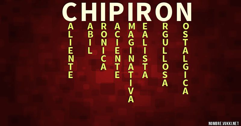 Acróstico chipiron