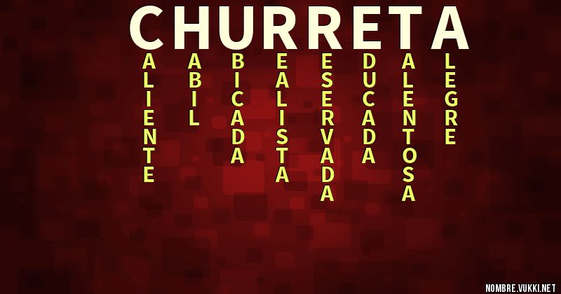 Acróstico churreta