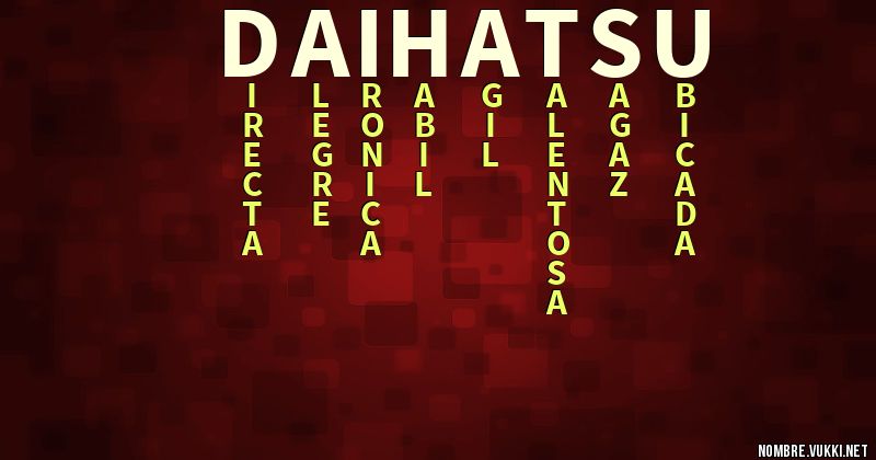 Acróstico daihatsu