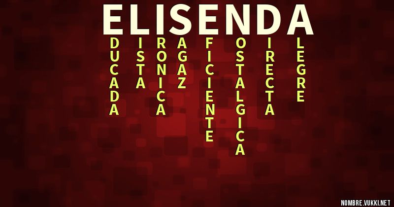 Acróstico elisenda