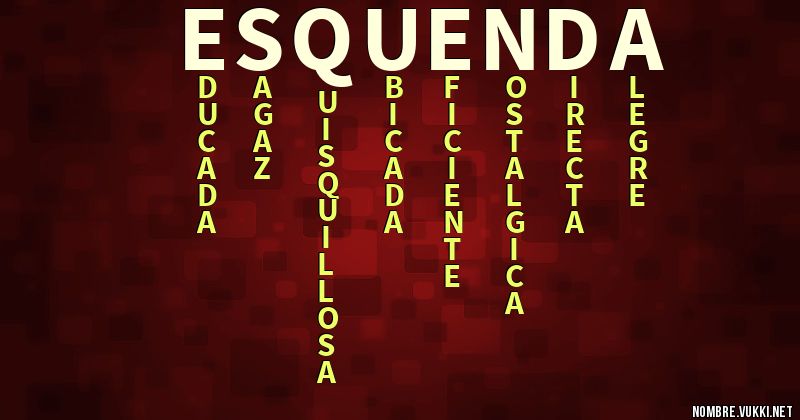 Acróstico es quenda