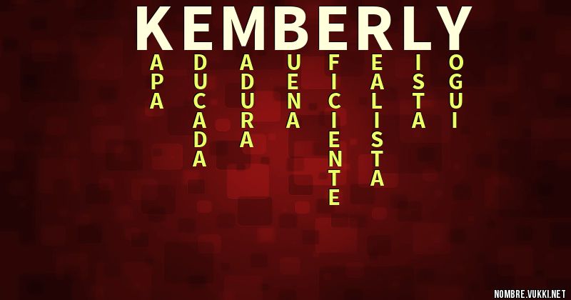 Acróstico kemberly