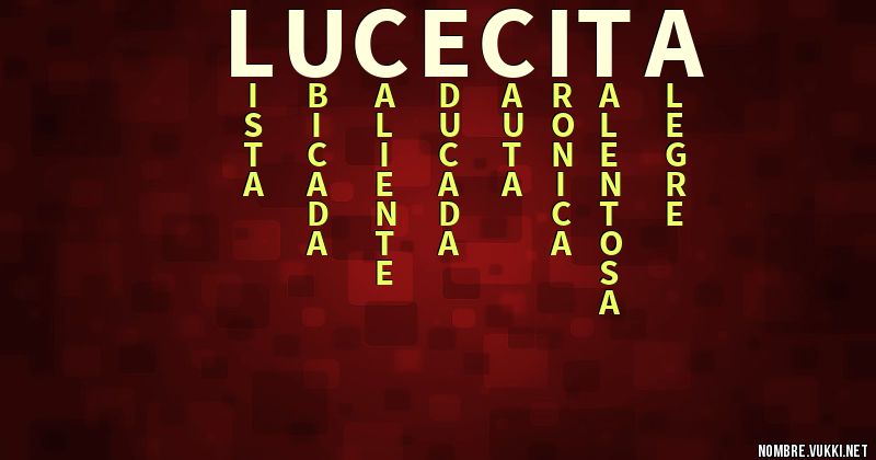 Acróstico lucecita