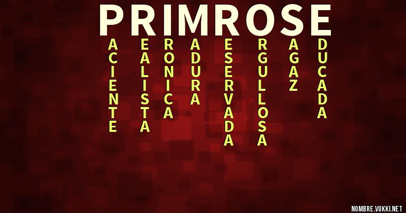 Acróstico primrose