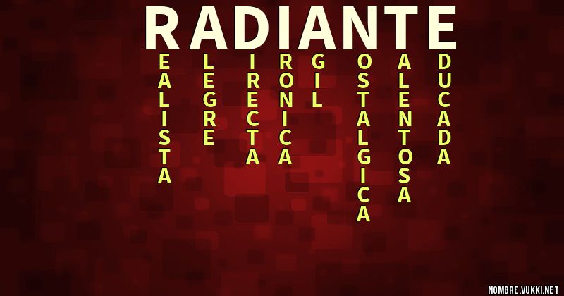 Acróstico radiante
