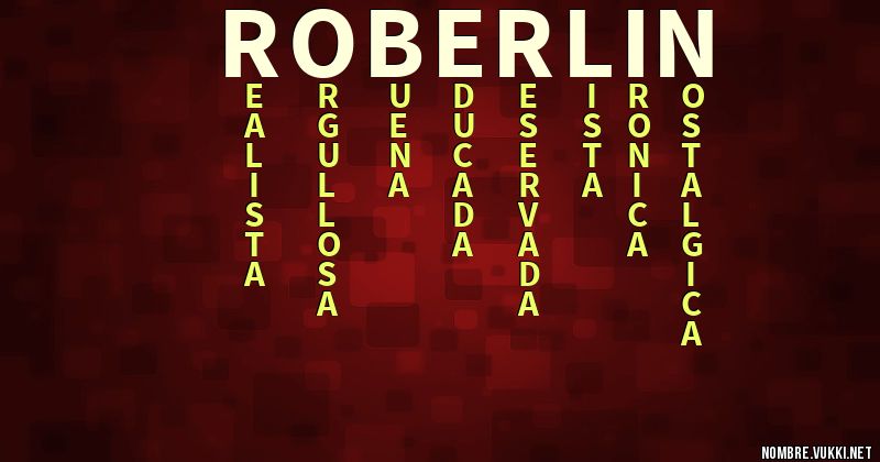 Acróstico roberlin