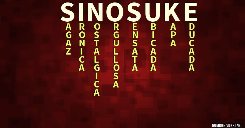 Acróstico sinosuke