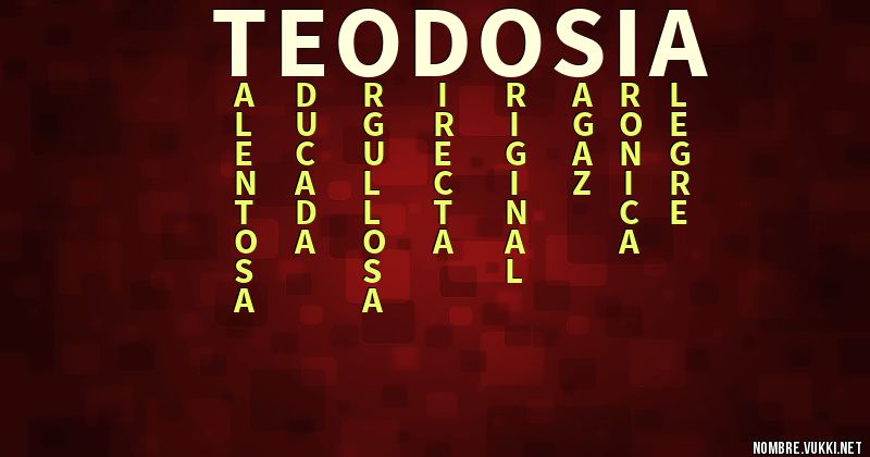 Acróstico teodosia