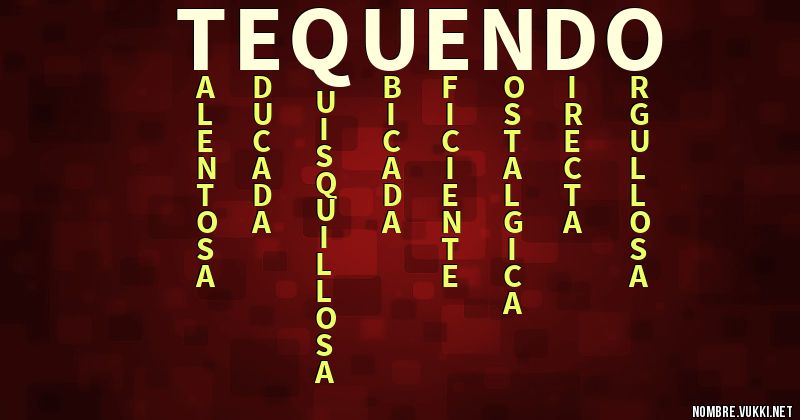 Acróstico tequendo