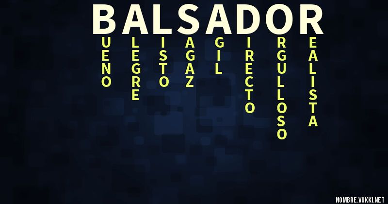 Acróstico balsador