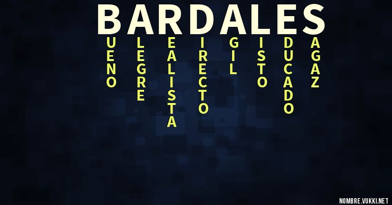 Acróstico bardales