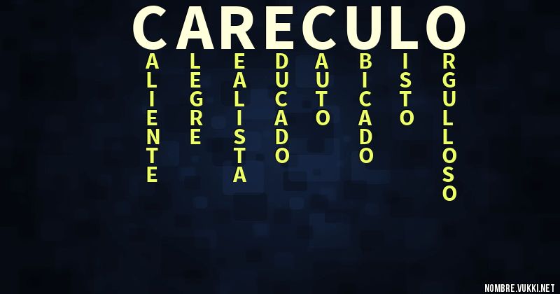 Acróstico careculo