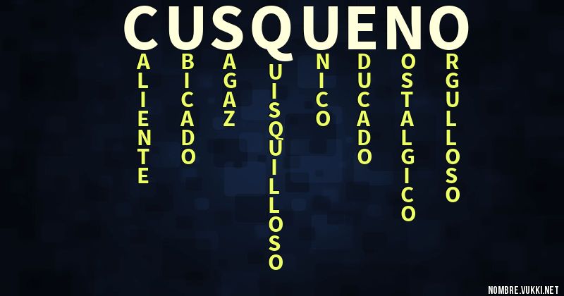 Acróstico cusqueño