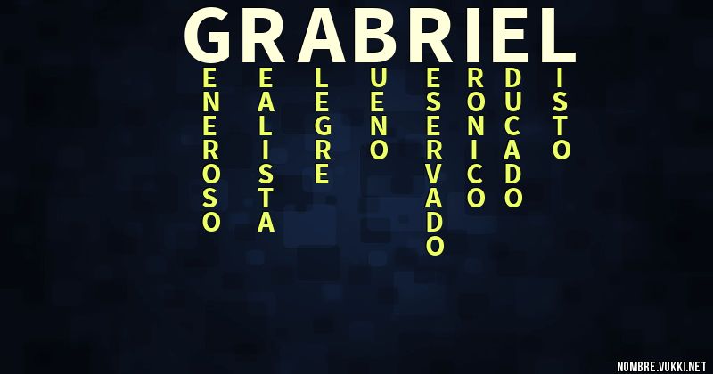 Acróstico grabriel