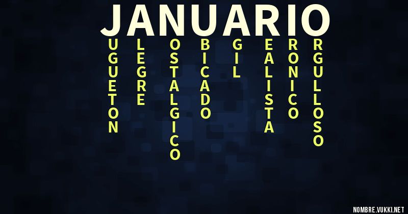 Acróstico januario