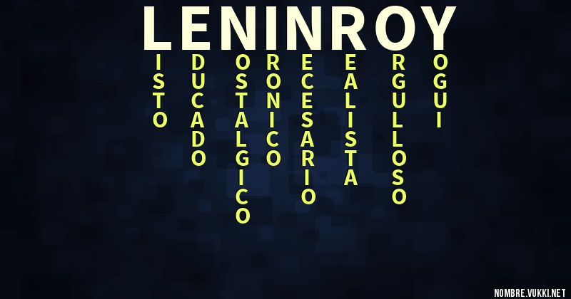 Acróstico lenin roy