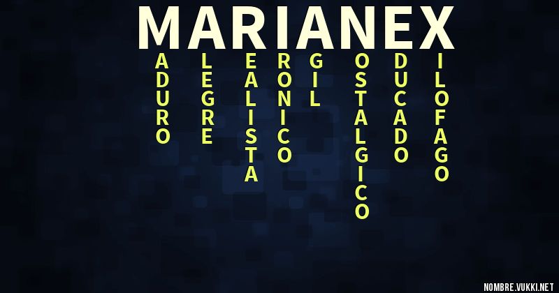 Acróstico marianex