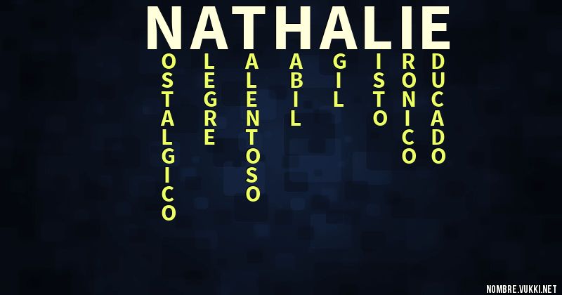 Acróstico nathalie