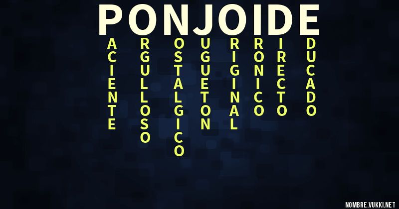 Acróstico ponjoide