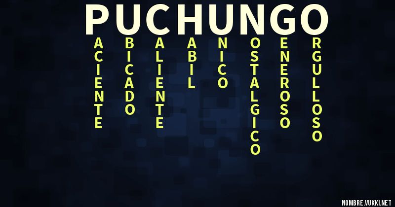 Acróstico puchungo
