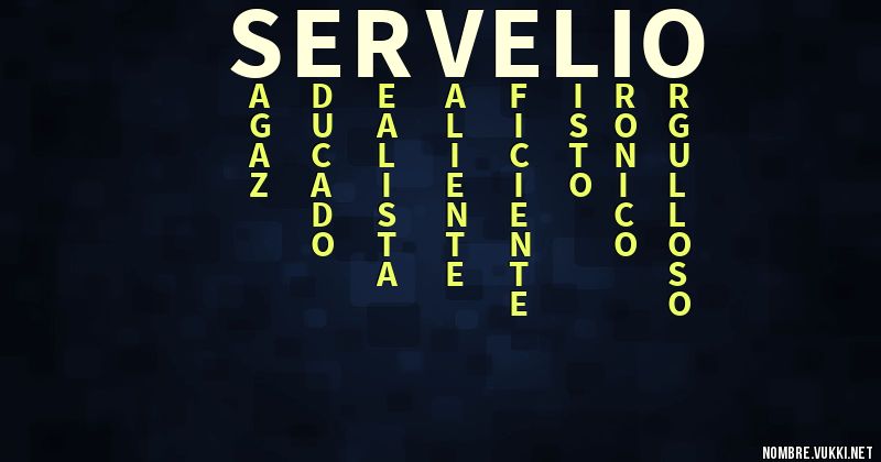 Acróstico servelio