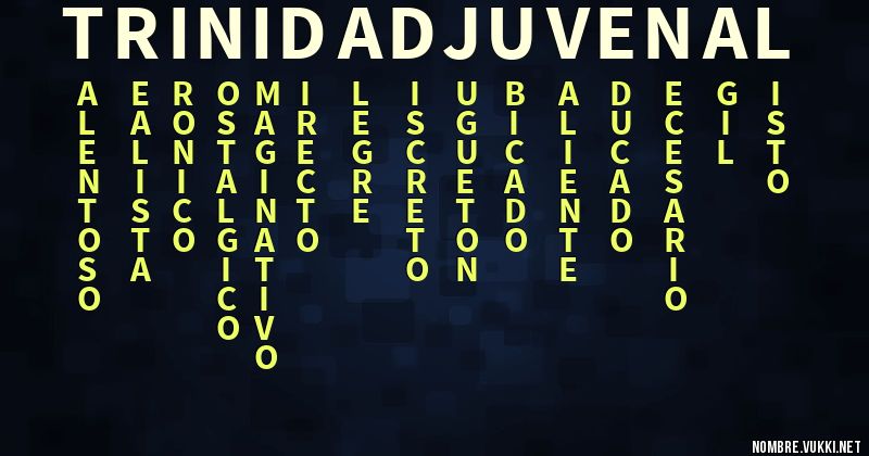 Acróstico trinidad juvenal