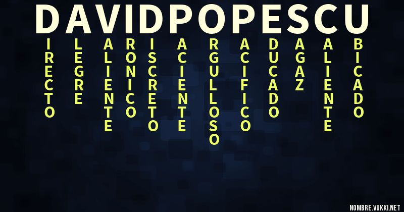 Acróstico davidpopescu
