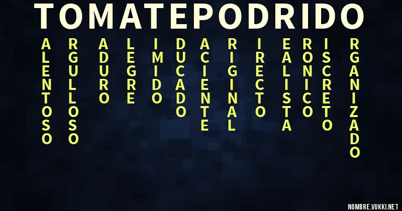 Acróstico tomate podrido