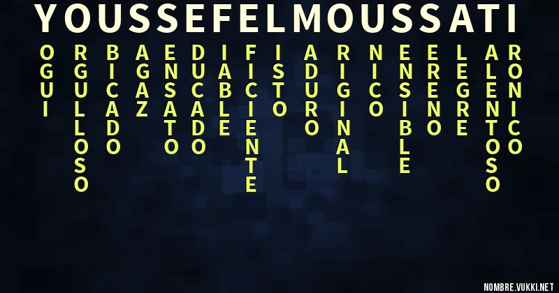 Acróstico youssef el moussati