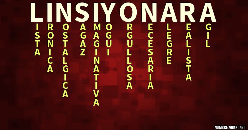 Acróstico linsi yonara