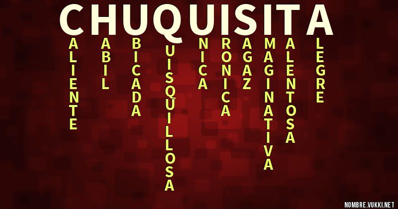 Acróstico chuquisita