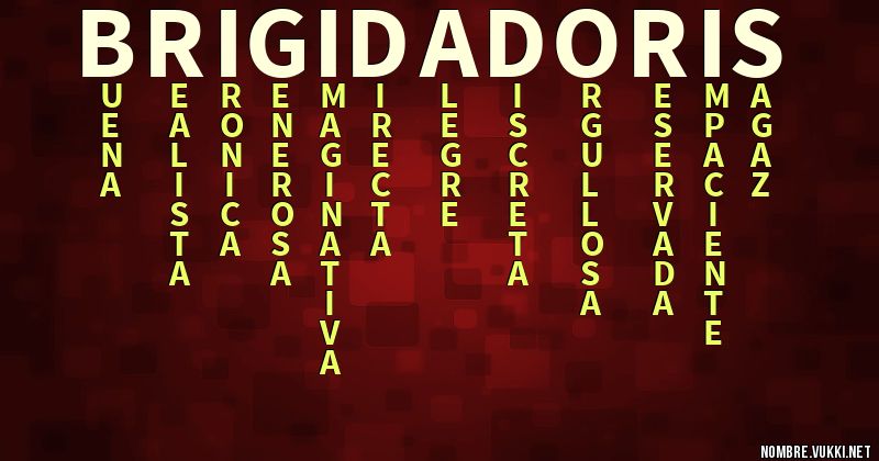 Acróstico brigida doris