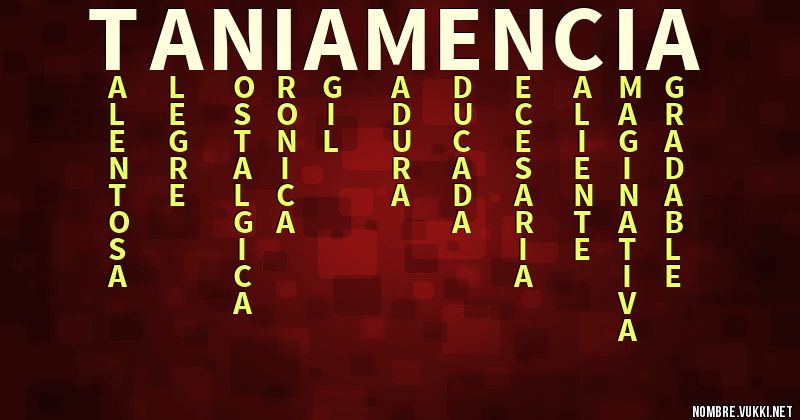 Acróstico tania mencia