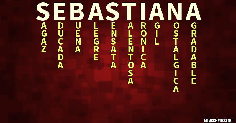 Acróstico sebastiana
