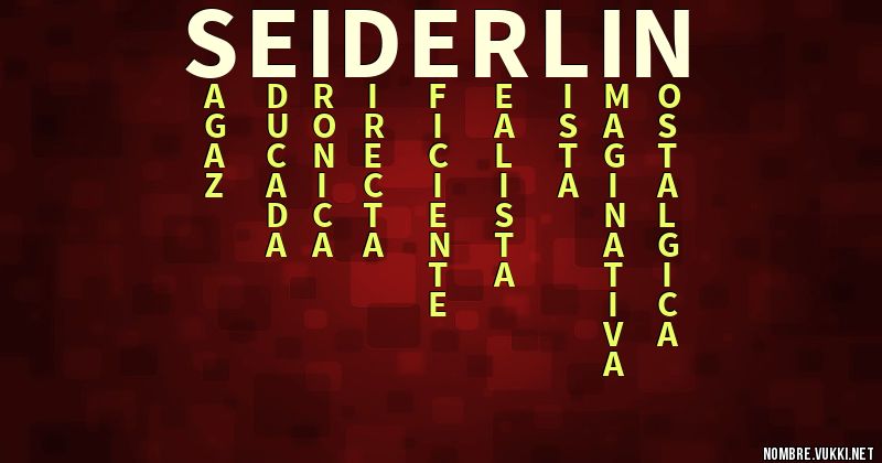 Acróstico seiderlin